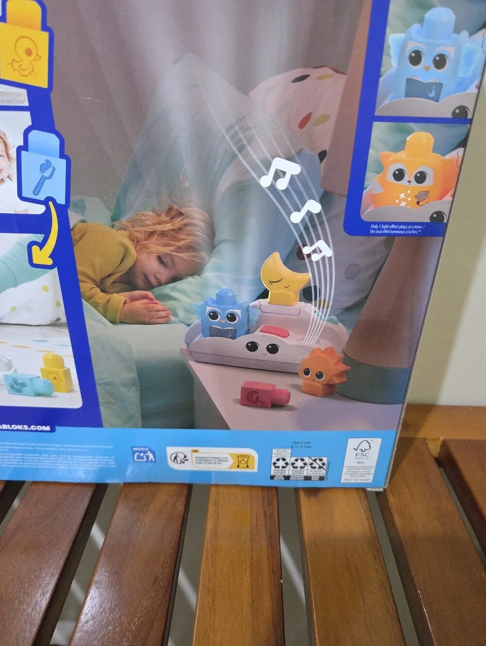 Fisher-Price Mega Bloks Rise & Snooze Night Light Playset NEW